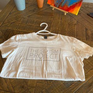 "The Sexism Project" White Short Sleeve Tee